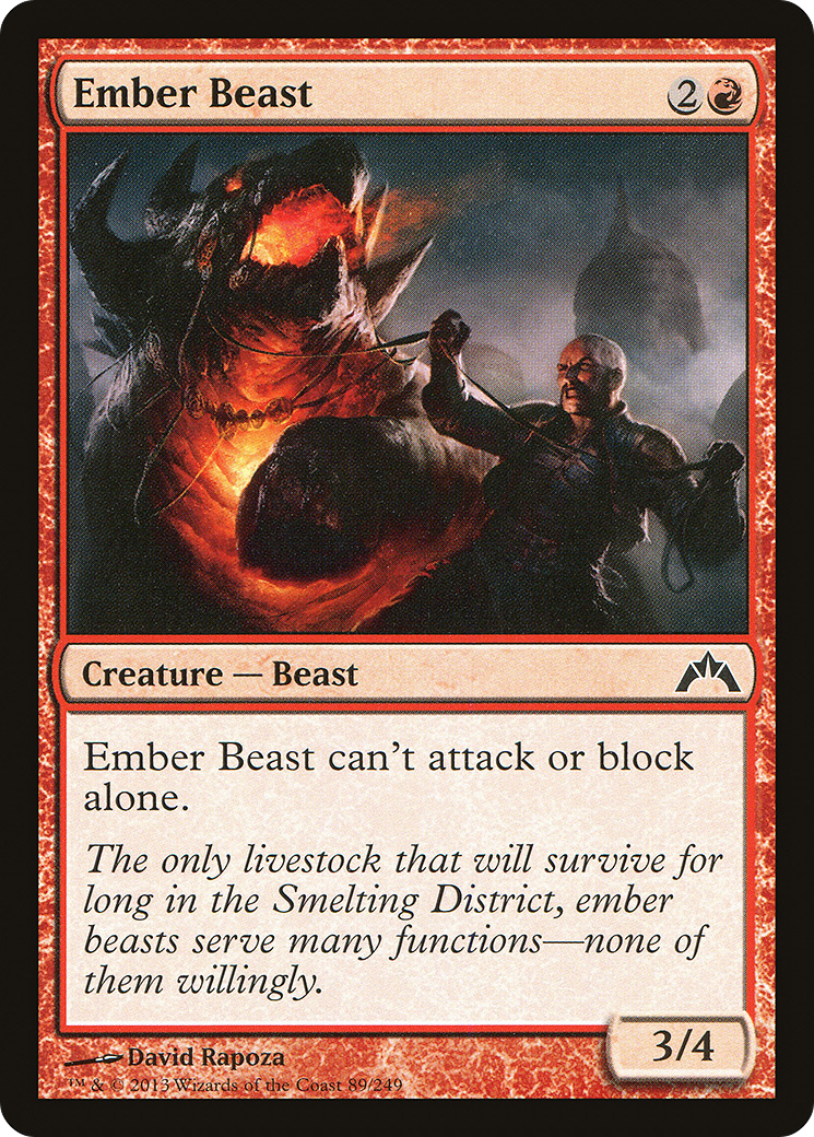 Ember Beast [Gatecrash] Foil