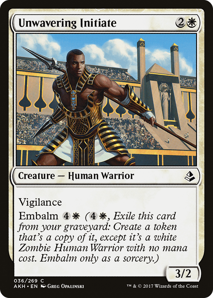 Unwavering Initiate [Amonkhet] Foil