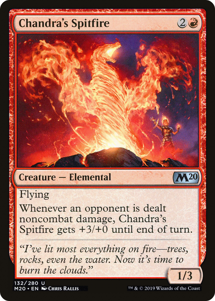 Chandra's Spitfire [Core Set 2020] Foil