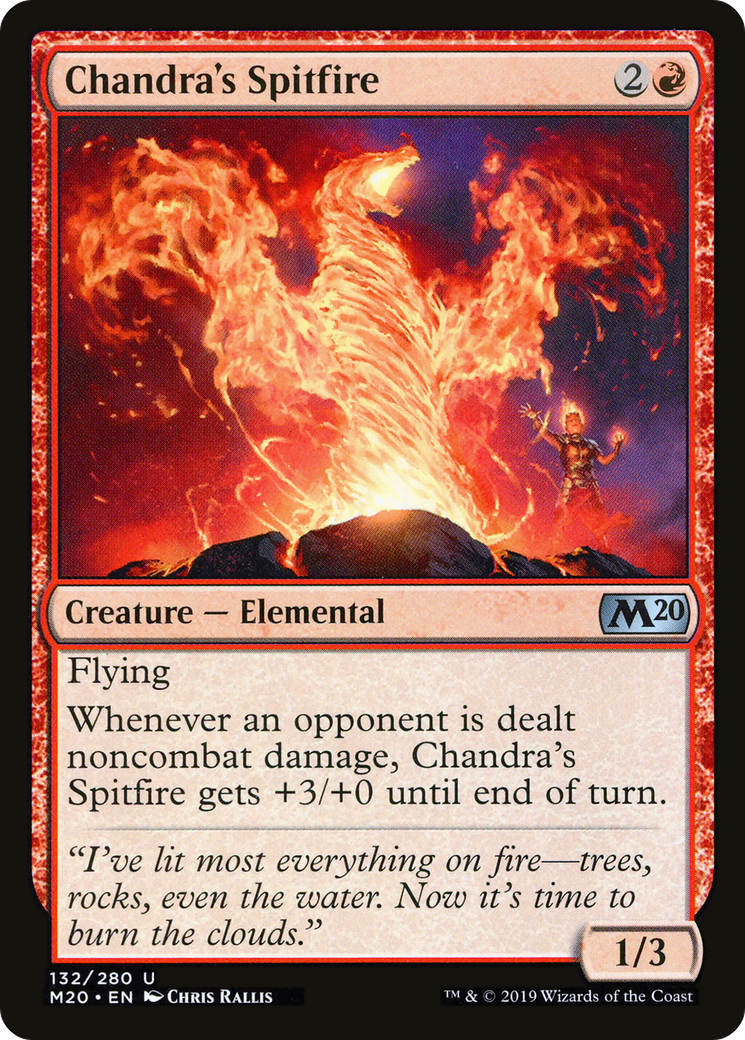 Chandra's Spitfire [Core Set 2020] Foil