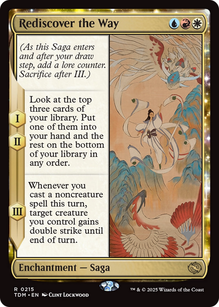 Rediscover the Way (215) [Promo Pack: Tarkir: Dragonstorm]  Foil