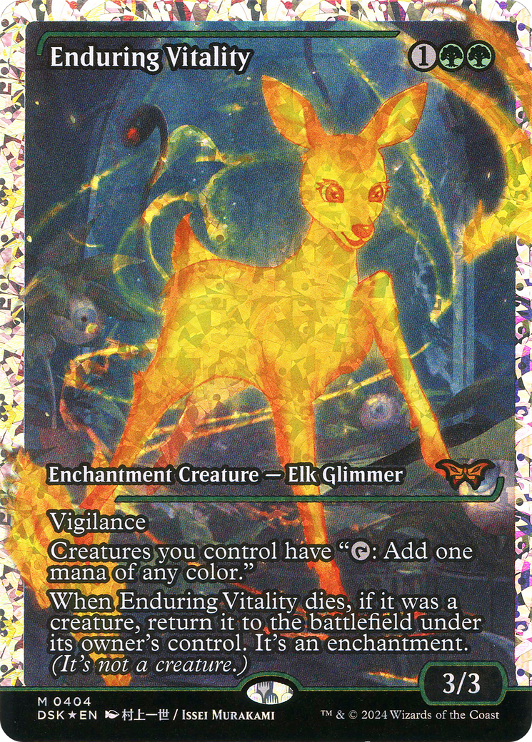 Enduring Vitality (Japan Showcase) (Japanese - Fracture Foil) [Duskmourn: House of Horror]