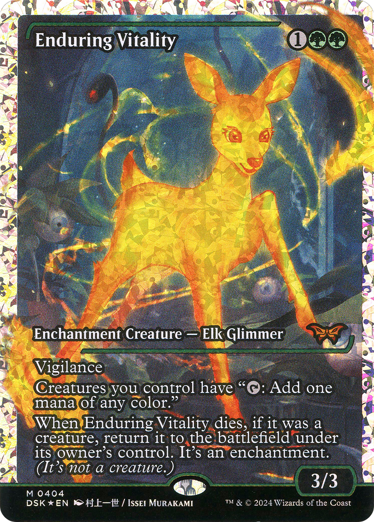 Enduring Vitality (Japan Showcase) (Japanese - Fracture Foil) [Duskmourn: House of Horror]