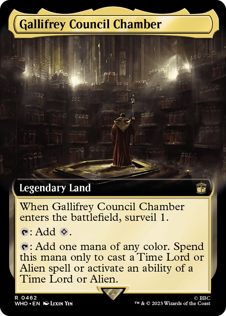 Gallifrey Council Chamber (Extended Art) [Doctor Who] Foil