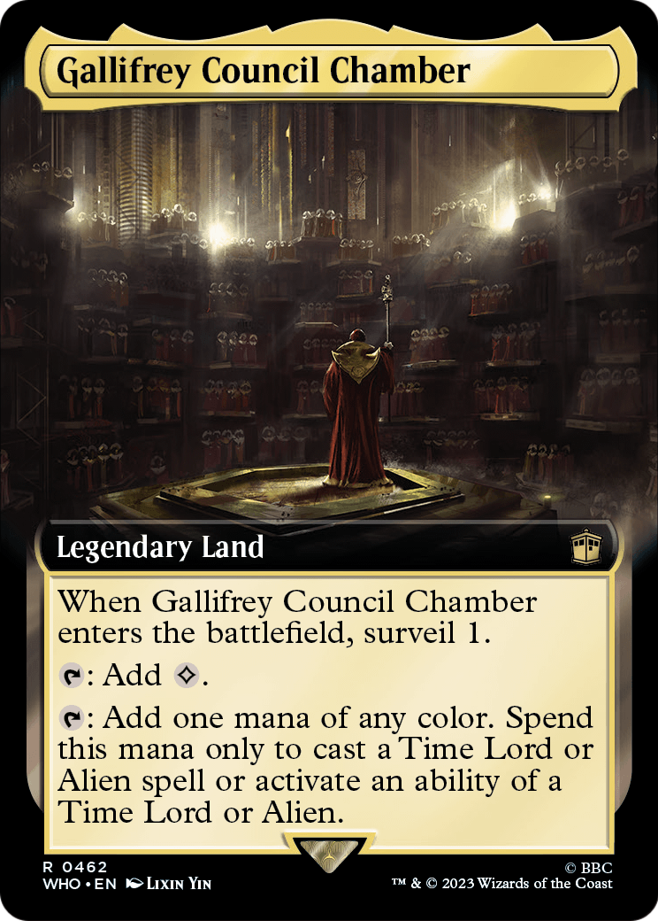 Gallifrey Council Chamber (Extended Art) [Doctor Who] Foil