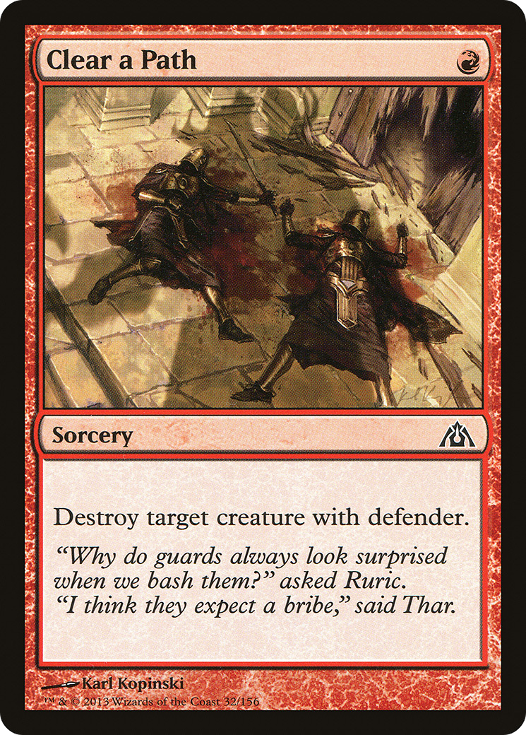Clear a Path [Dragon's Maze] Foil