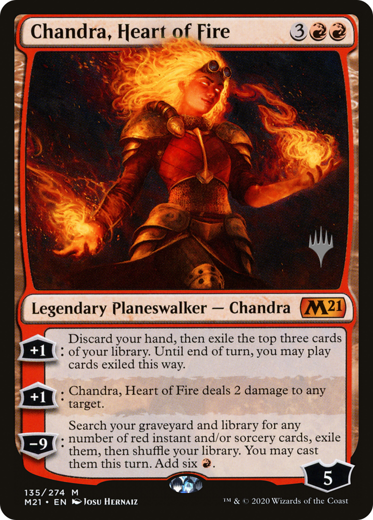 Chandra, Heart of Fire (Promo Pack) [Core Set 2021 Promos] Foil