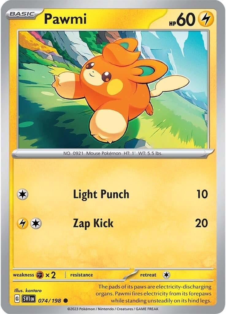 Pawmi 074/198 - SV01 Scarlet & Violet Base Set Reverse Holofoil