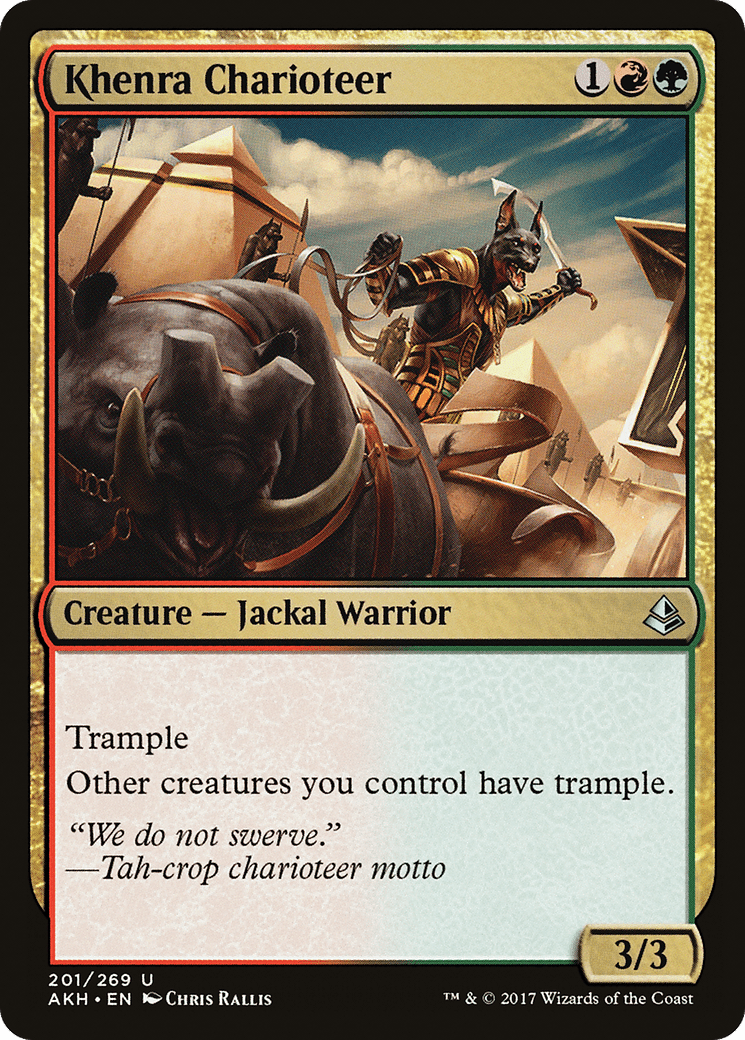 Khenra Charioteer [Amonkhet] Foil