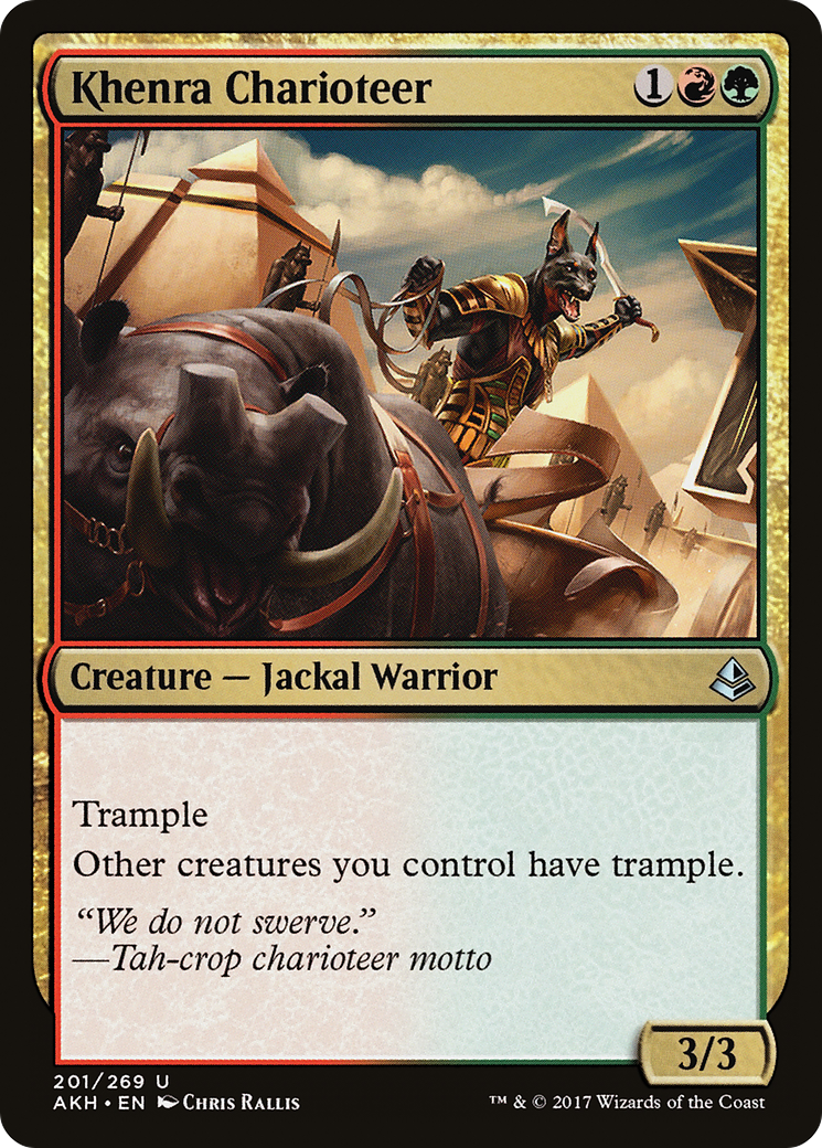 Khenra Charioteer [Amonkhet] Foil