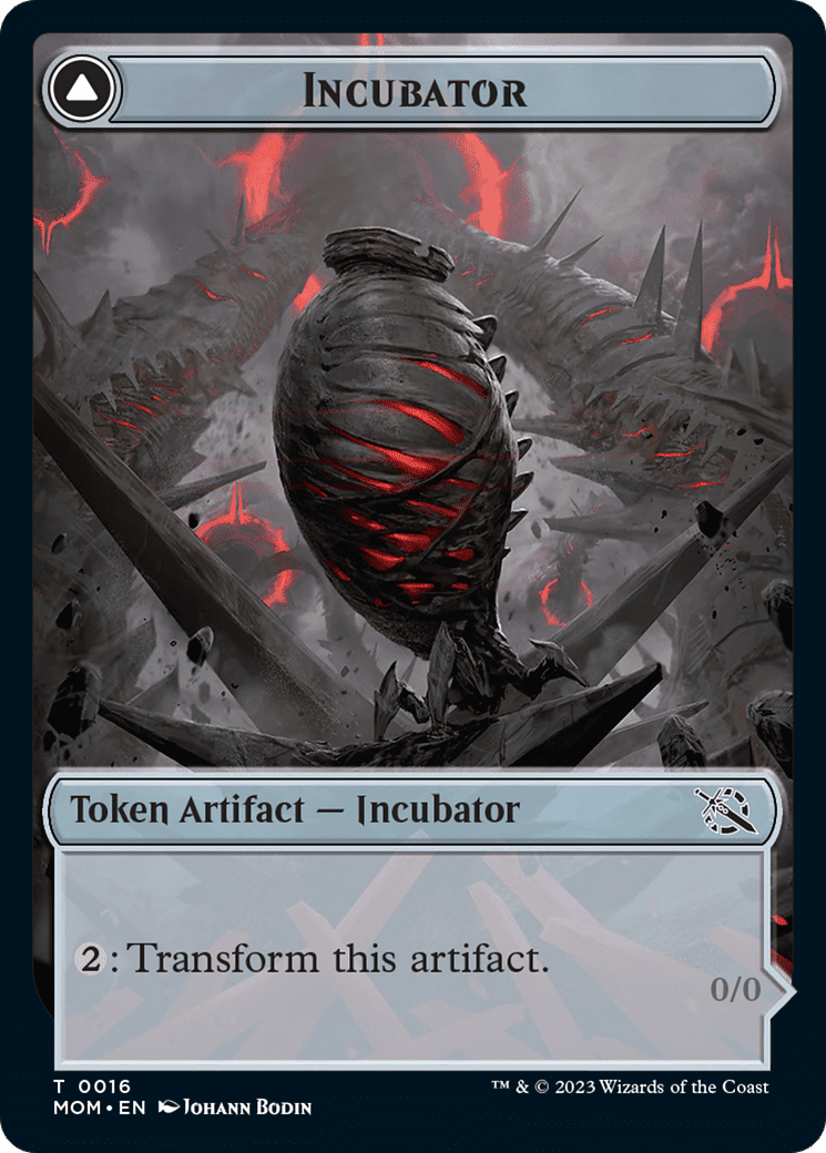 Incubator // Phyrexian (16) Double-Sided Token [March of the Machine Tokens] Foil