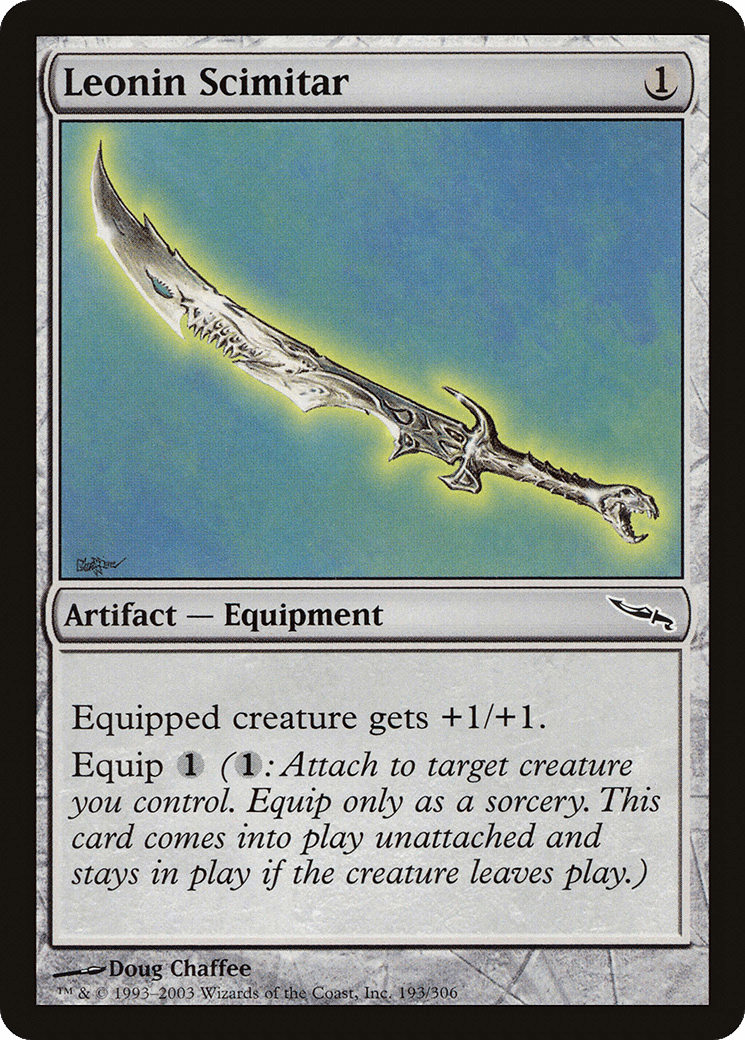 Leonin Scimitar [Mirrodin] Foil