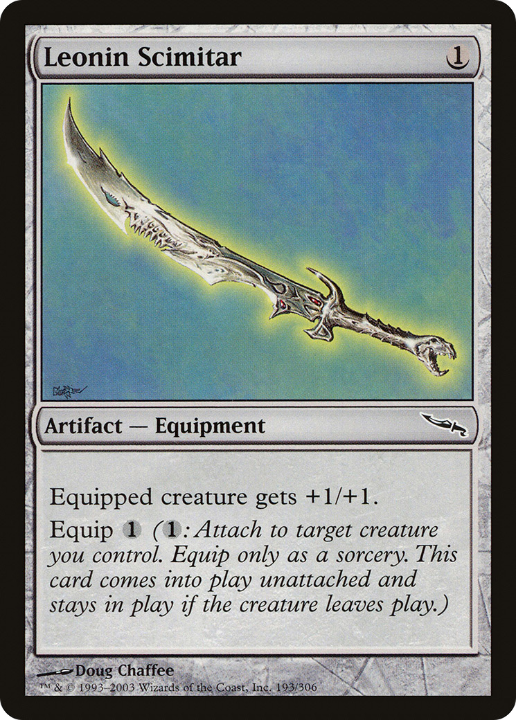 Leonin Scimitar [Mirrodin] Foil