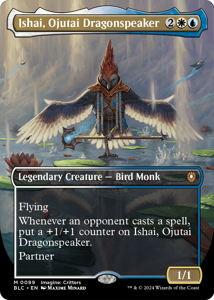 Ishai, Ojutai Dragonspeaker (Borderless) [Bloomburrow Commander] Foil