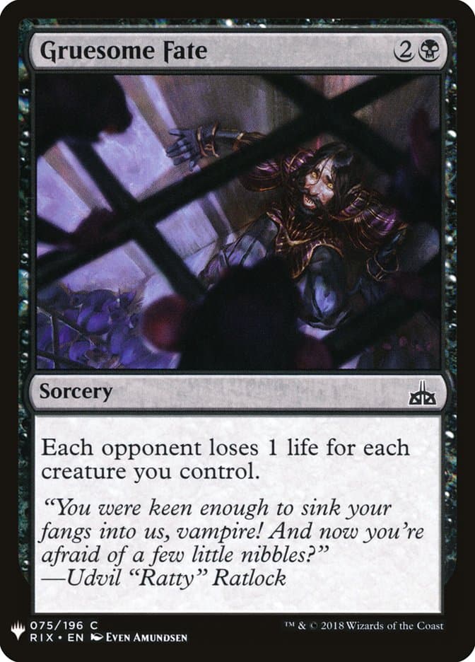 Gruesome Fate |  (RIX-75) [The List]
