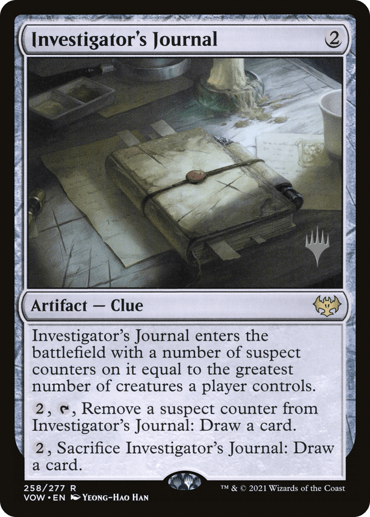 Investigator's Journal (Promo Pack) [Innistrad: Crimson Vow Promos] Foil