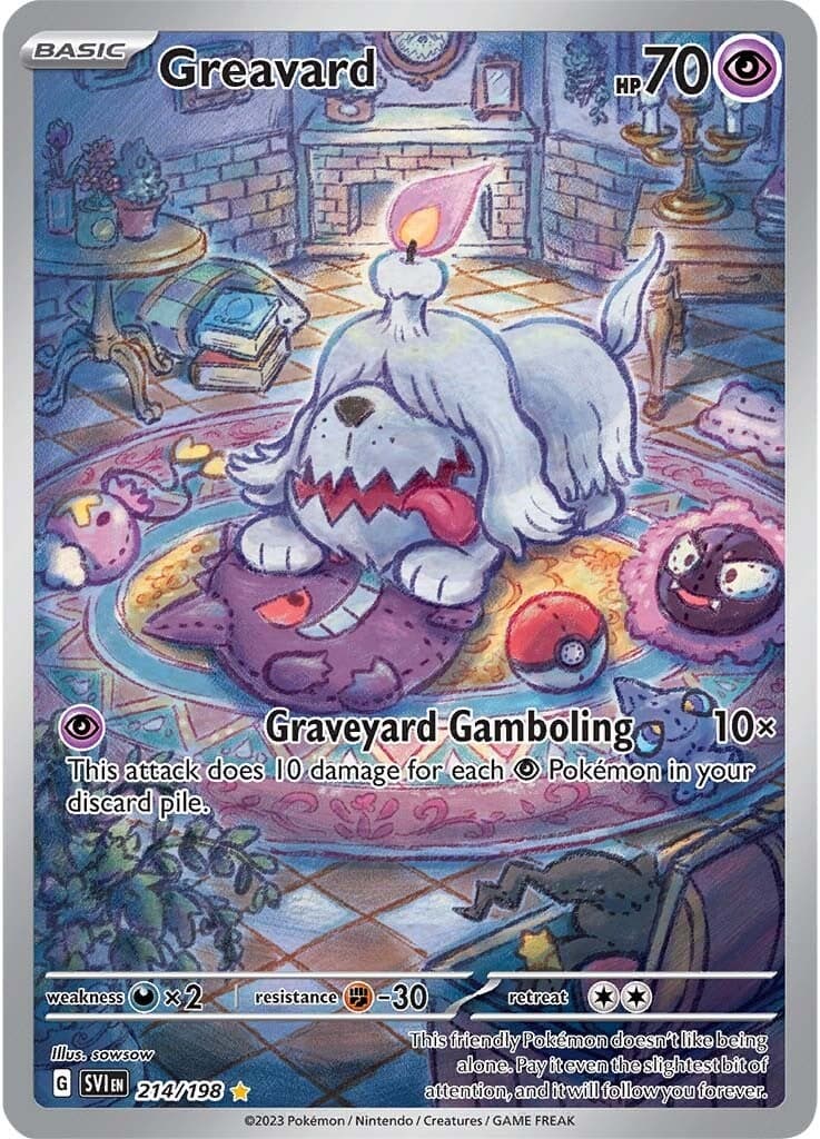 Greavard 214/198  - Holofoil SV01 Scarlet & Violet Base Set - Illustration Rare