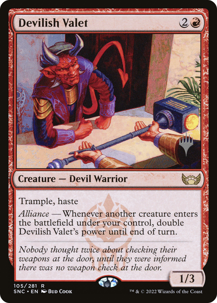 Devilish Valet (Promo Pack) [Streets of New Capenna Promos] Foil
