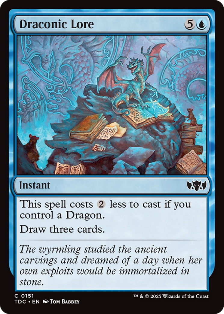 Draconic Lore (151) [Commander: Tarkir: Dragonstorm]