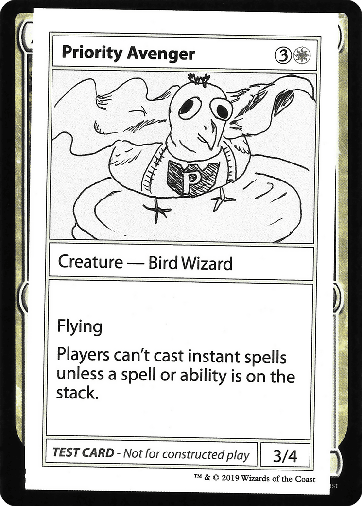 Priority Avenger (2021 Edition) [Mystery Booster Playtest Cards]