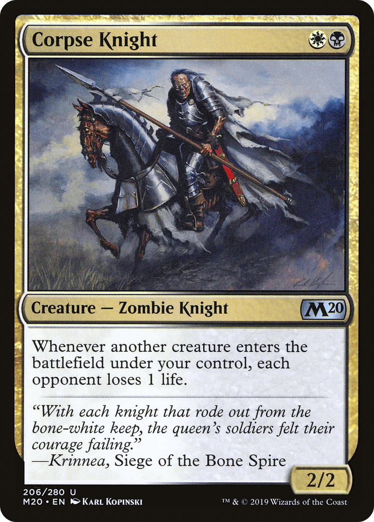 Corpse Knight (2/2) [Core Set 2020] Foil