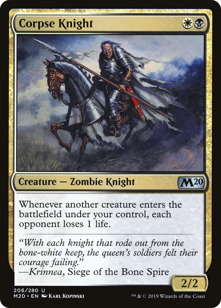 Corpse Knight (2/2) [Core Set 2020] Foil