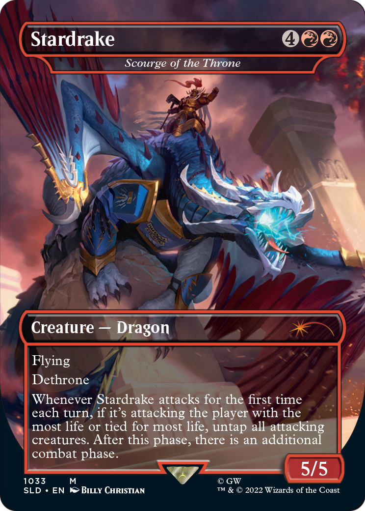 Stardrake - Scourge of the Throne (Borderless) [Secret Lair Drop Series] Foil