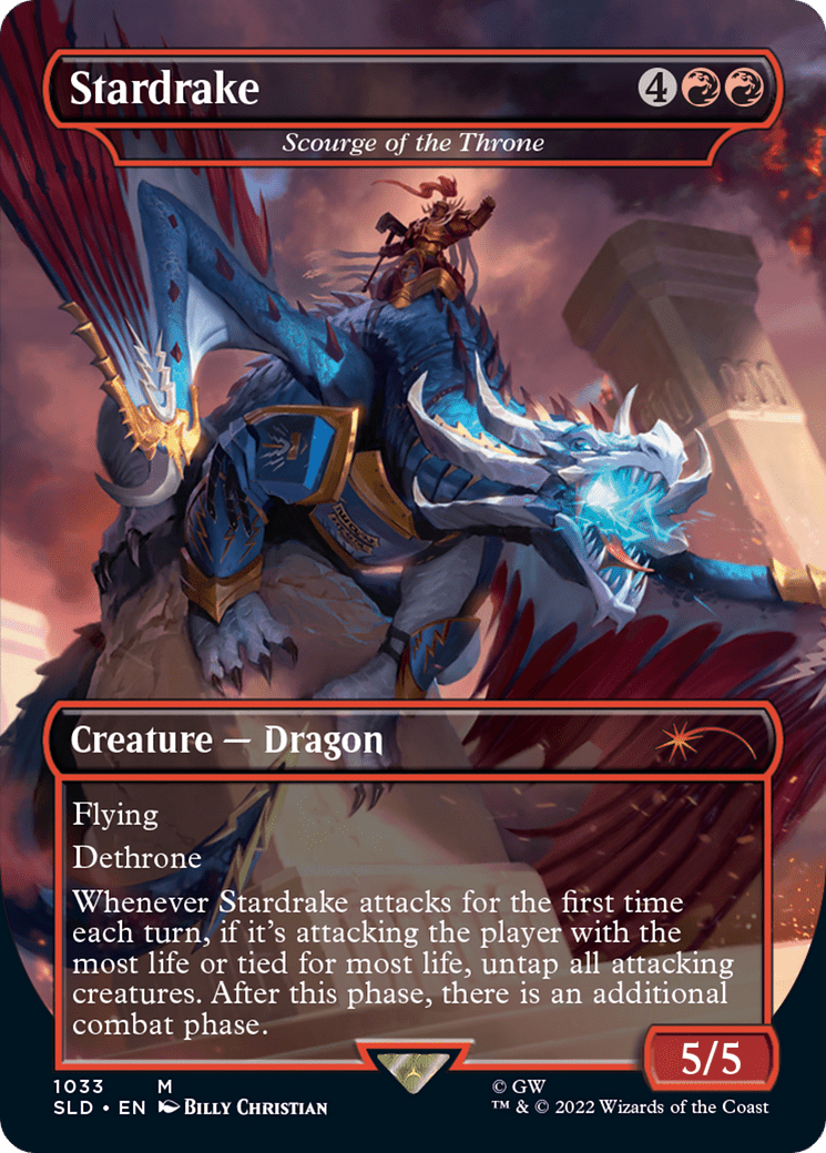Stardrake - Scourge of the Throne (Borderless) [Secret Lair Drop Series] Foil