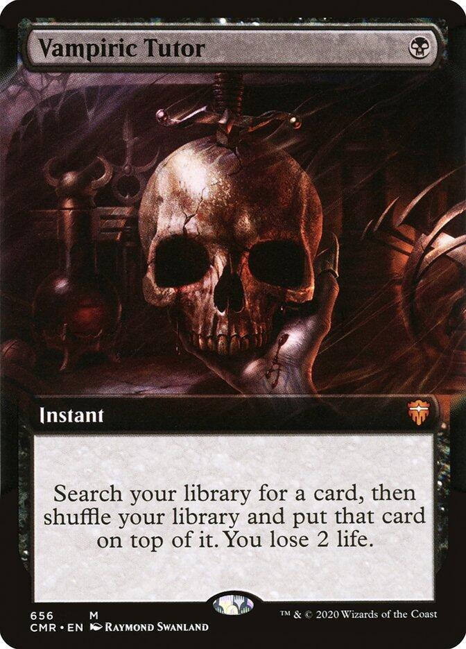 Vampiric Tutor 656 (Commander Legends)  - Extended Art Foil