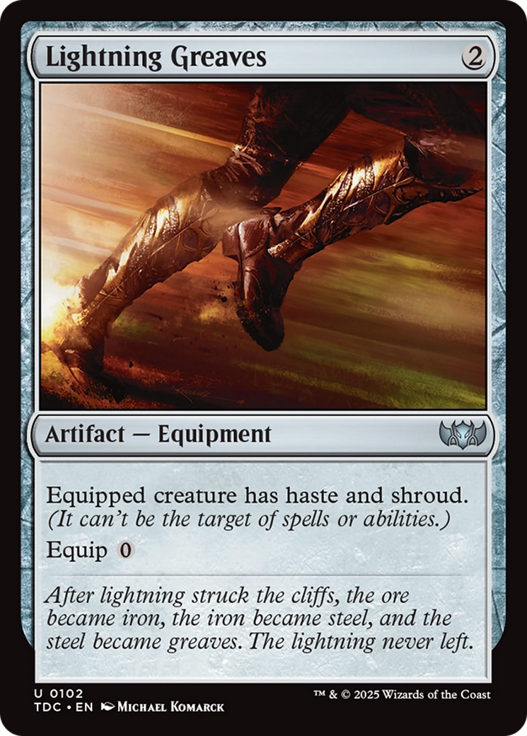 Lightning Greaves (102) [Commander: Tarkir: Dragonstorm]