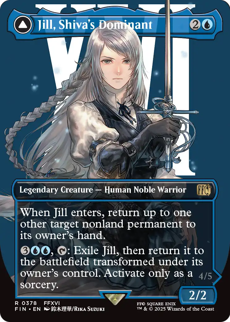 Jill, Shiva's Dominant (Borderless) (378) [FINAL FANTASY]  Foil