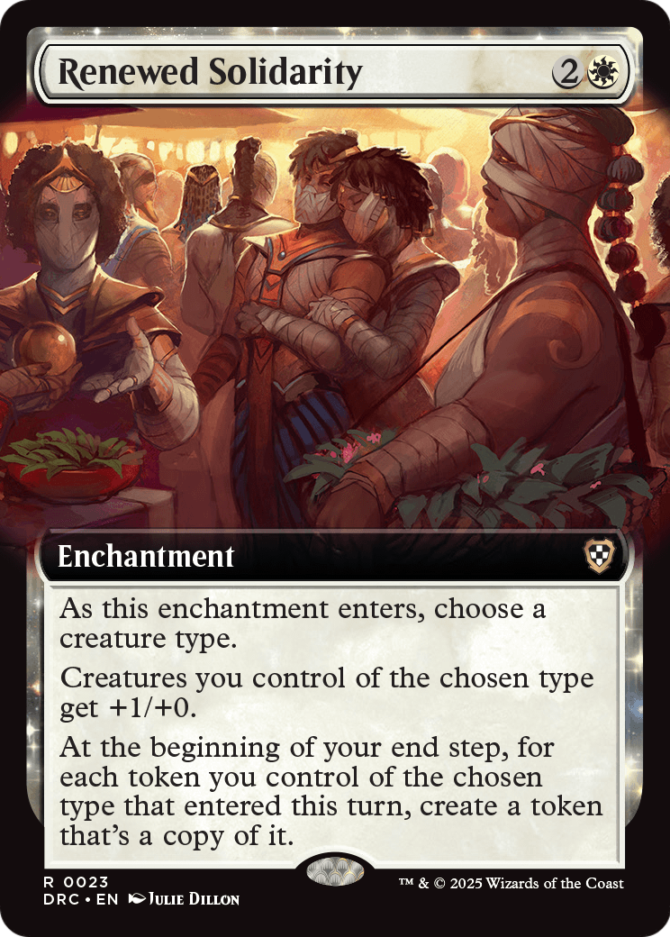 Renewed Solidarity (Extended Art) (-023) [Commander: Aetherdrift]