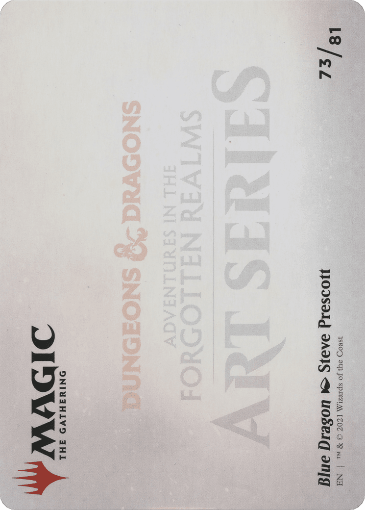 Blue Dragon // Blue Dragon (AAFR-073) - Adventures in the Forgotten Realms Art Series (Borderless)