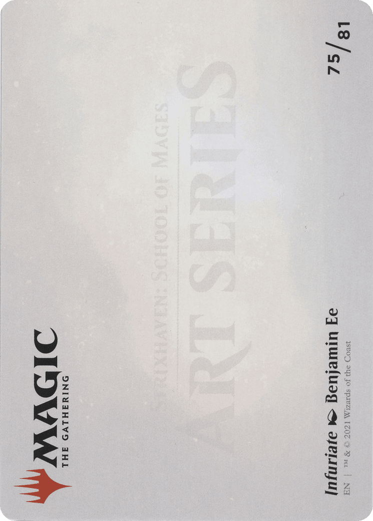 Infuriate // Infuriate (ASTX-075) - Strixhaven Art Series (Borderless)