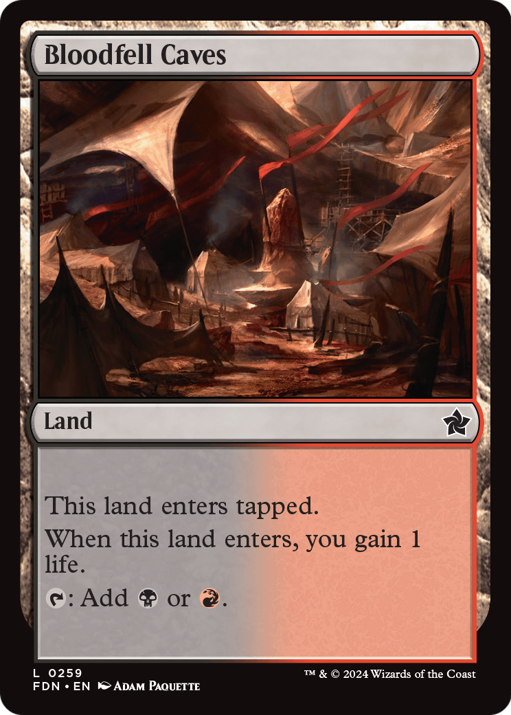 Bloodfell Caves (FDN-259) - Foundations Foil