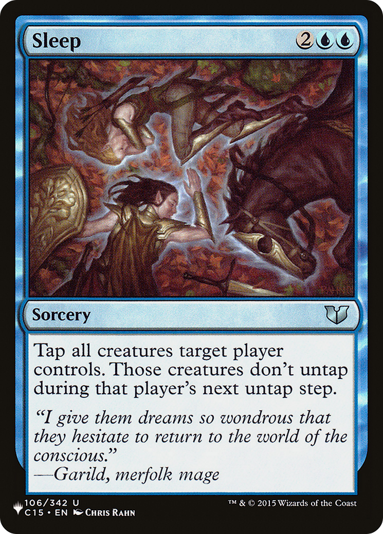 Sleep |  (C15-106) [The List]