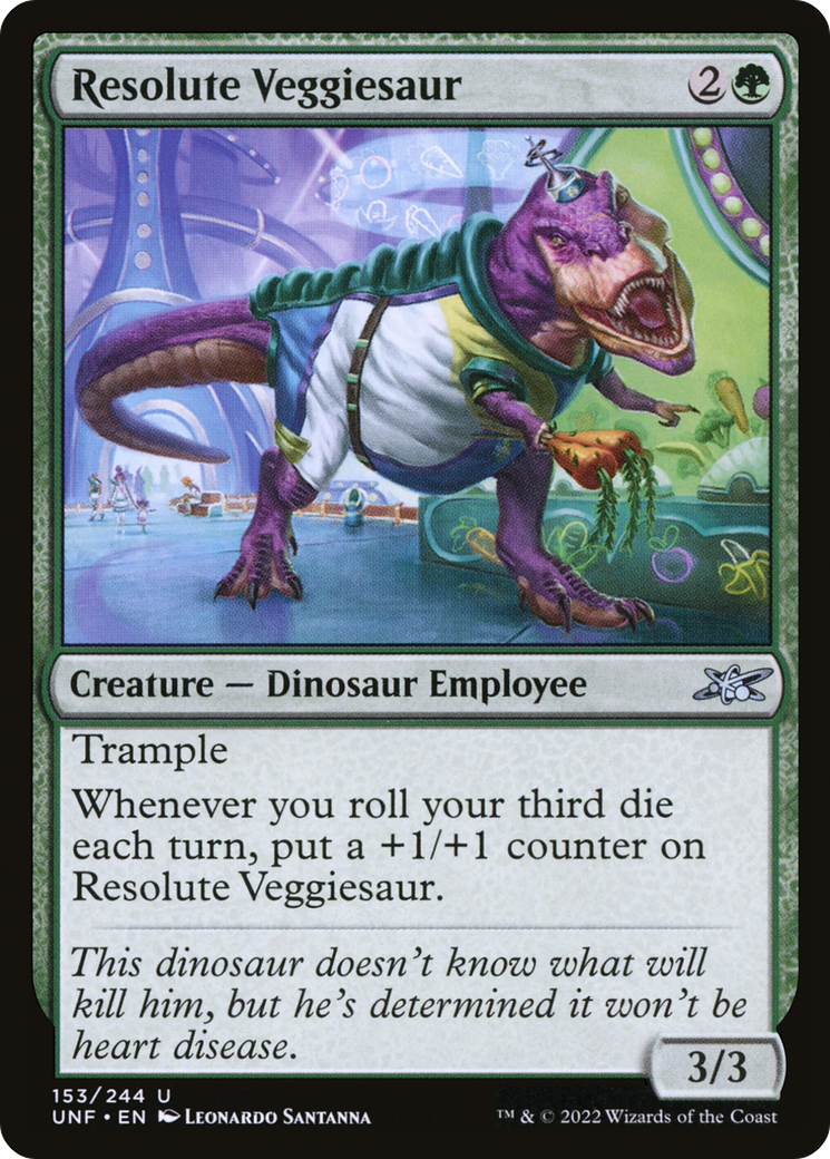 Resolute Veggiesaur [Unfinity] Foil