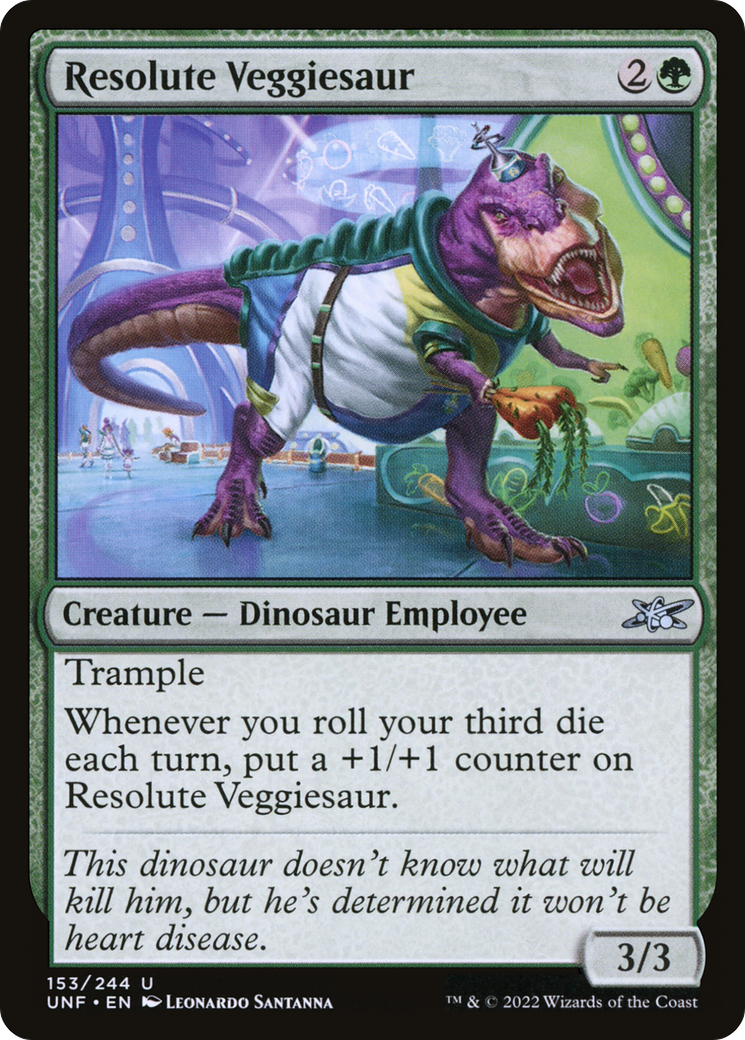 Resolute Veggiesaur [Unfinity] Foil