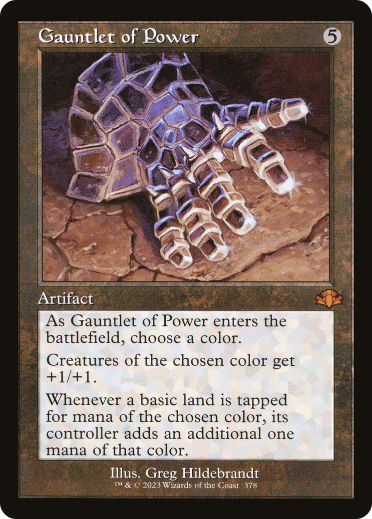 Gauntlet of Power (Retro) [Dominaria Remastered] Foil