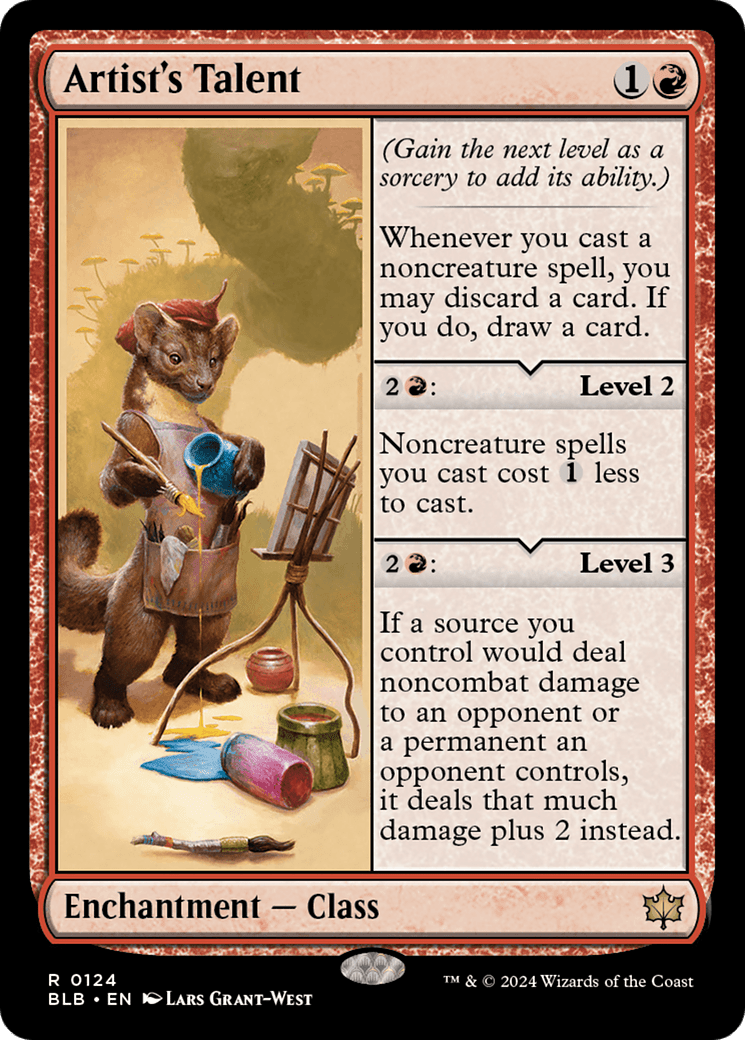 Artist's Talent (BLB-124) - Bloomburrow Foil