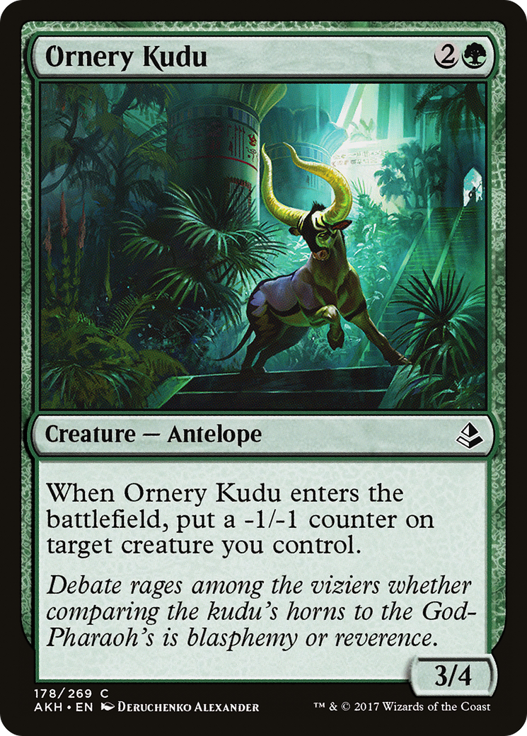 Ornery Kudu [Amonkhet] Foil