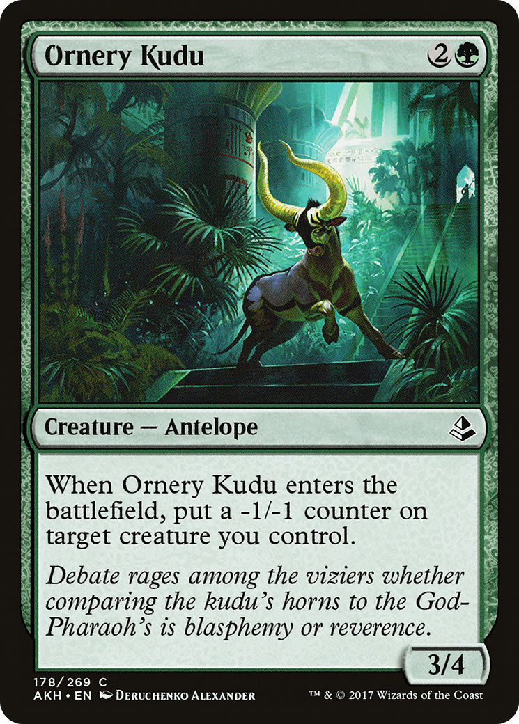 Ornery Kudu [Amonkhet] Foil