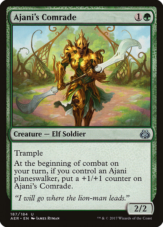 Ajani's Comrade 187/184 (Aether Revolt) 