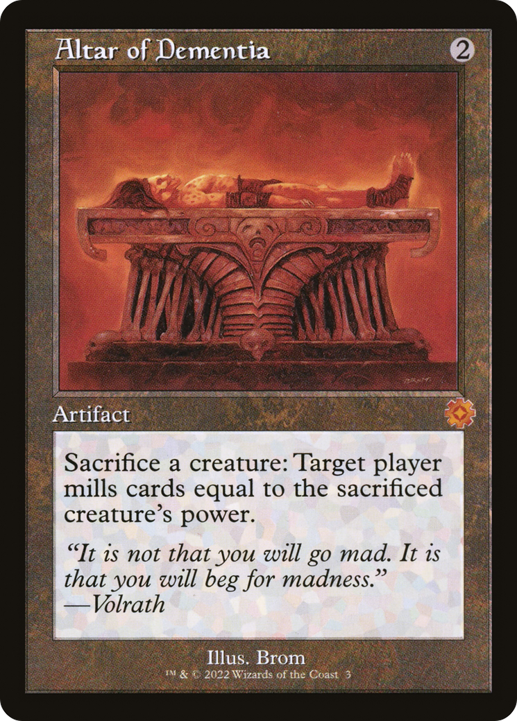 Altar of Dementia (Retro) [The Brothers' War Retro Artifacts] Foil