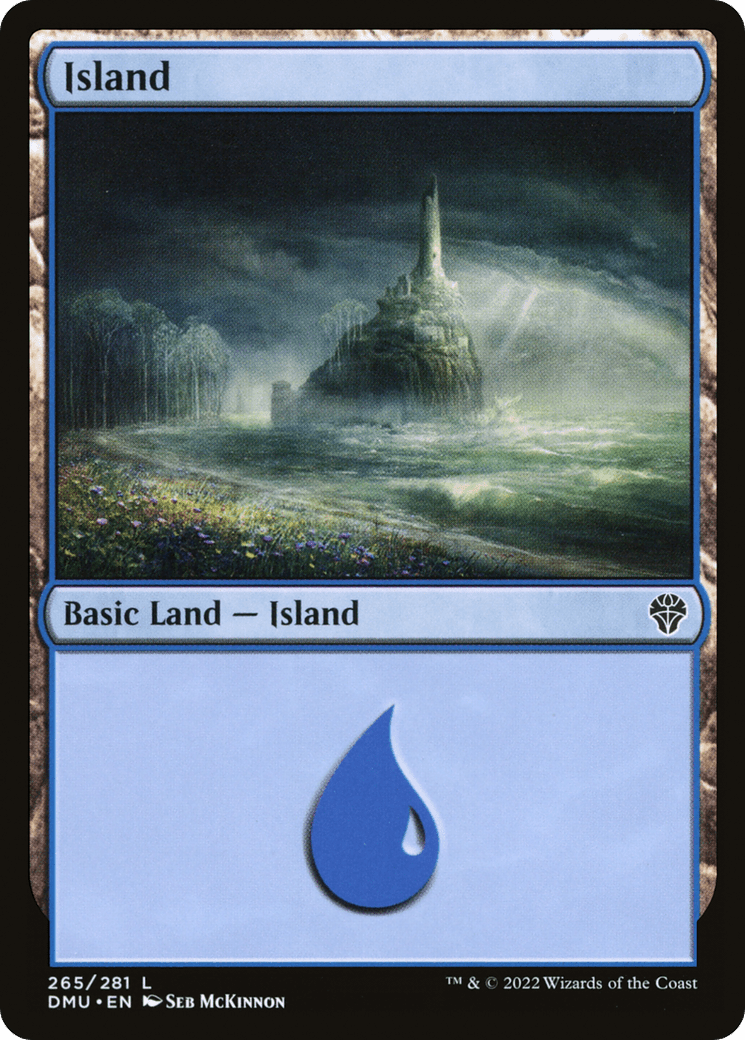 Island (265) [Dominaria United] Foil