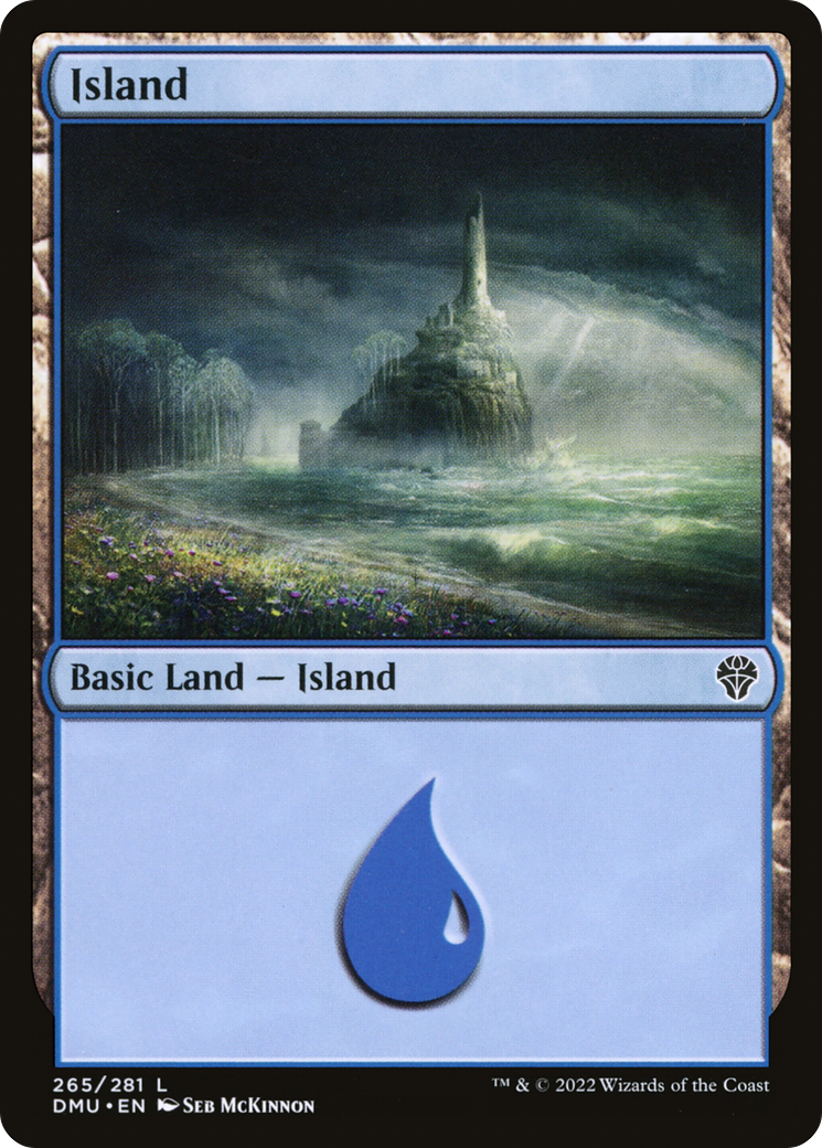 Island (265) [Dominaria United] Foil