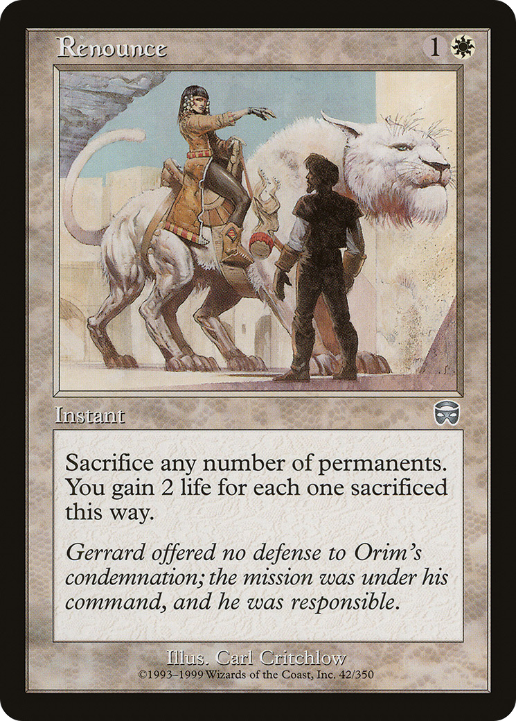 Renounce [Mercadian Masques] Foil
