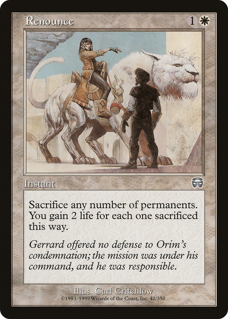 Renounce [Mercadian Masques] Foil