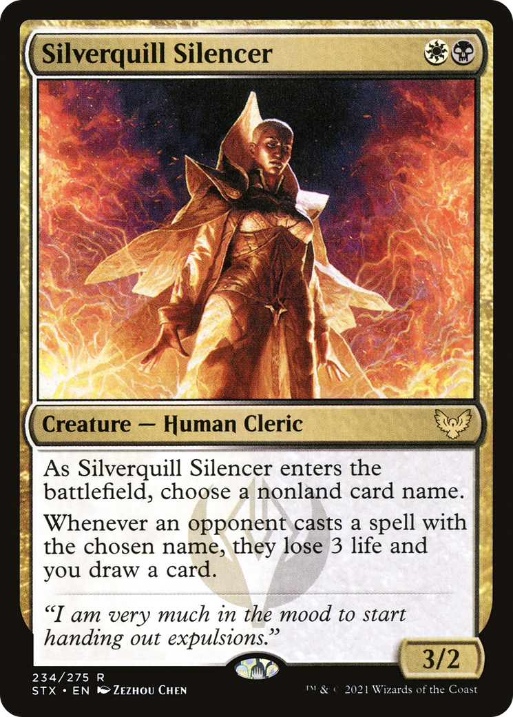Silverquill Silencer [Strixhaven: School of Mages] Foil