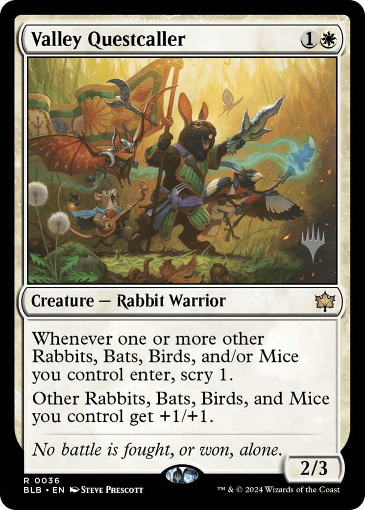 Valley Questcaller (Promo Pack) [Bloomburrow Promos]